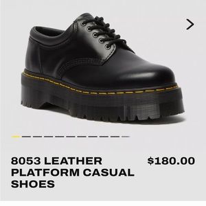 Dr. Marten 8053 LEATHER PLATFORM CASUAL SHOES